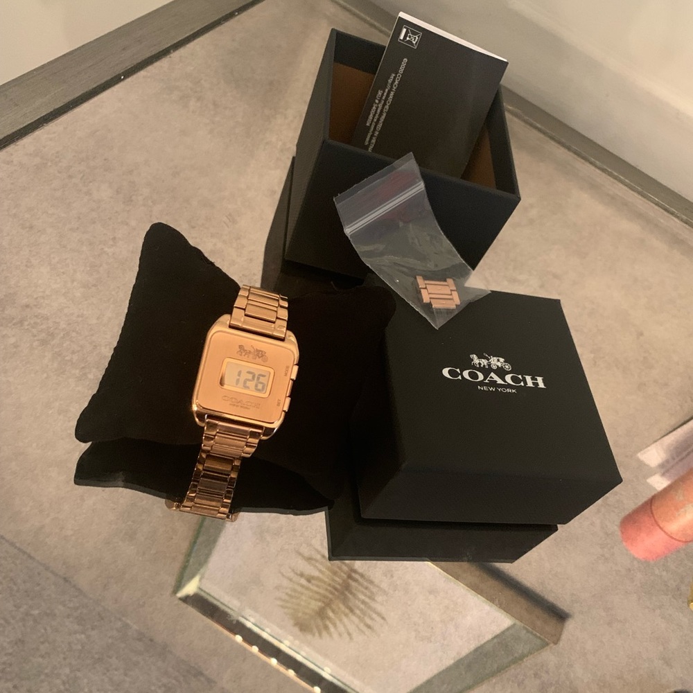 Used coach digital watch